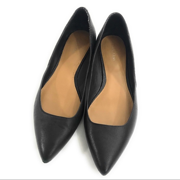 Calvin Klein Shoes - (Sold)Calvin Klein Womens Black Pointy Flats 8 1/2